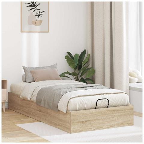Letto ottomano Rovere Sonoma 203 x 80,5 x 25 cm - Foto 2