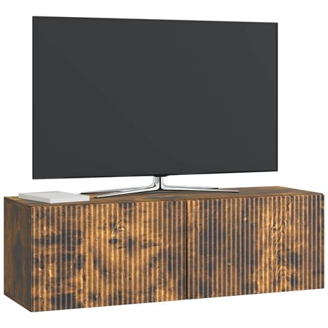 Mobile Porta TV da Muro Rovere Fumo 98 x 31 x 30 cm - Foto 2