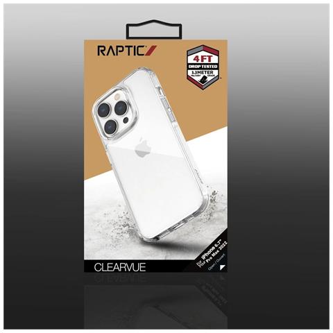 Raptic X-doria Clearvue Custodia Per Iphone 14 Pro Max, Cover Posteriore Trasparente - Foto 2