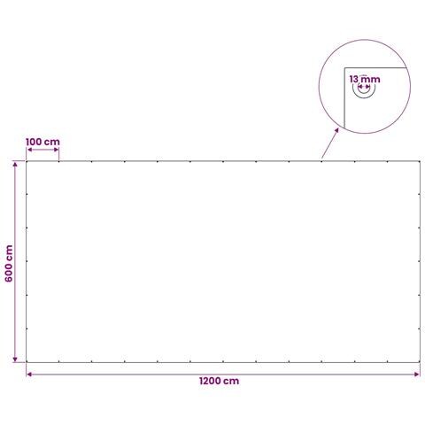 Telo con Occhielli Grigio Antracite 6 x 12 m 90 gsm PE - Foto 7