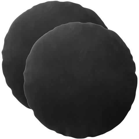 Cuscino con cuscino HEERLEN 2 pz Nero Velluto - Foto 1