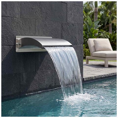 Cascata da Piscina con Luce LED Acciaio Inox 304 - Foto 2