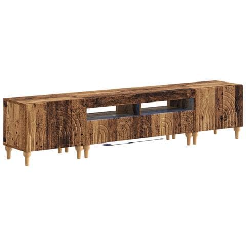 Mobile TV LED a 3 pezzi Legno antico Legno ingegnerizzato - Foto 1