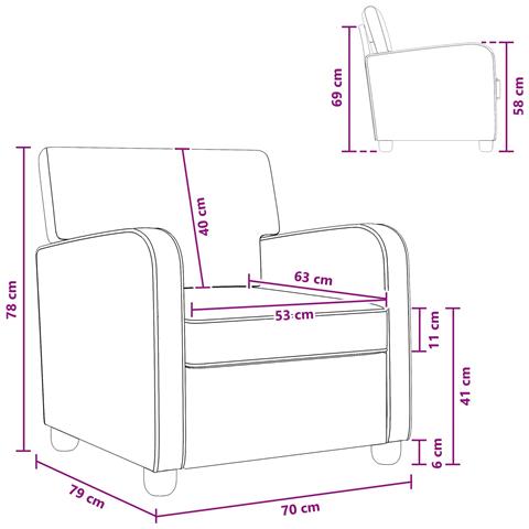 Poltrona Bianco Similpelle - Foto 9