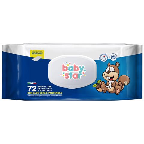 Babystar Salviette Bebe' Popup 72 Pezzi - Foto 1