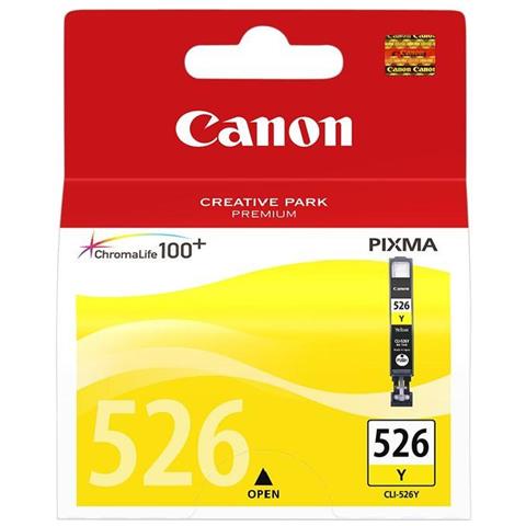 CLI-526Y Serbatoio Ink Originale Gialla per Canon PIXMa MG5150 Capacità 466 Pagine - Foto 2