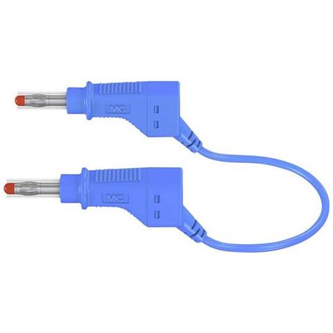 Puntali Di Sicurezza [ spina A Banana 4 Mm - Spina A Banana 4 Mm] 2 M Blu - Foto 1