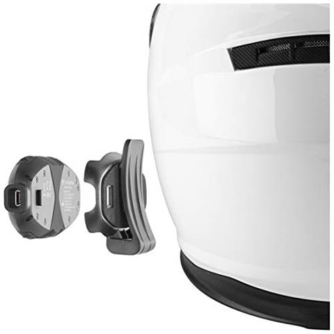 Collegare Bluetooth Intercom Cellularline Per Comunicazione In Moto Uso Pilota Passeggero Distanza Massima 10mt Autonomia Fino 12 Ore Mp3 Gps Impermeabile Universale Doppio Nero - Foto 2