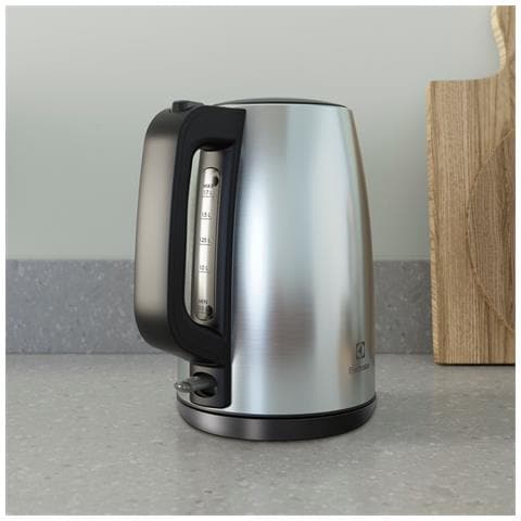 Bollitore Elettrico E3K1-3ST Capacità 1.7 Litri Potenza 1850 Watt Colore Acciaio Inox / Nero - Foto 2
