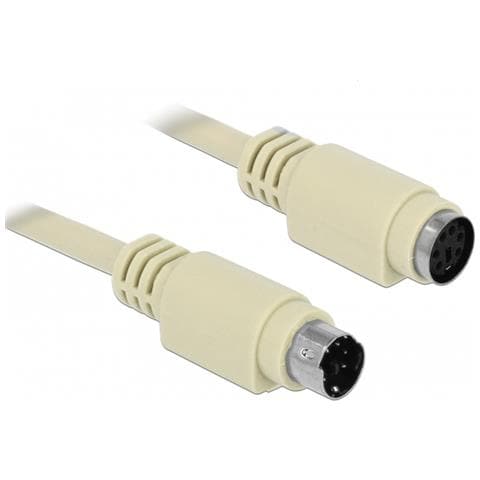 Cavo Prolunga Tastiera /mouse - Da Ps / 2 (m) A Ps / 2 (w) - 18 M - Beige (85805) - Foto 1