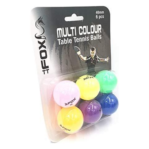 6pk Di Nd Sport Unisex Fox Tt Ping Pong Palline (confezione Da 6) -multi-color - Foto 2