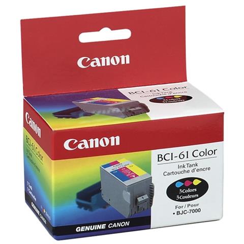 BCI-61 Cartuccia Ink Originale Ciano Magenta Gialla BJC-7100 Capacità 960 Pagine - Foto 1