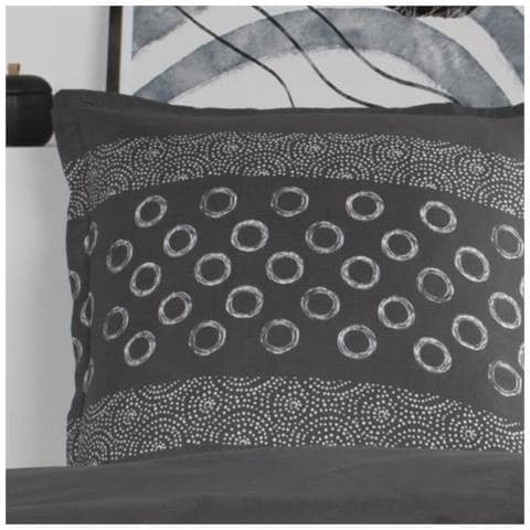 Completo Letto In Cotone Per 1 Persona - 140x200 Cm - Stampa Gael Grey - Foto 1