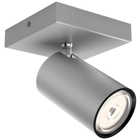 Kosipo Faretto Singolo, Alluminio, Attacco Gu10, Lampadina Non Inclusa, Grigio - Foto 1