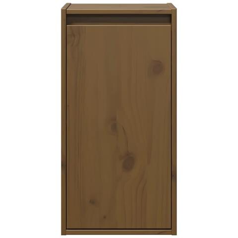 Pensili Marrone Miele 2pz 30x30x60 Cm In Legno Massello Di Pino - Foto 2