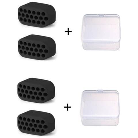 Esercitatore Della Mascella 4 Pz Nero - Foto 1