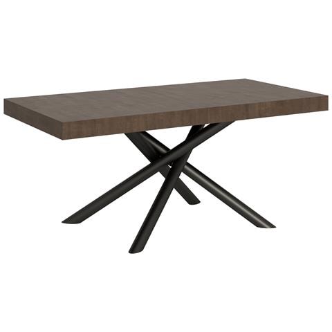 Tavolo Allungabile 90x180/284 Cm Famas Telaio Antracite - Noce - Foto 6