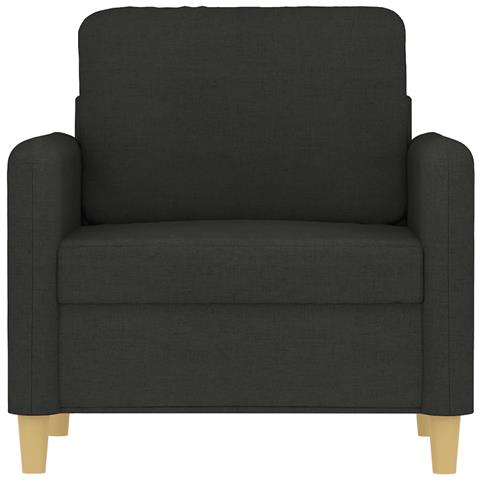 Poltrona Nera 60 Cm In Tessuto - Foto 3