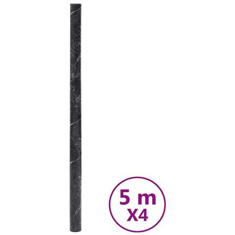 Adesivi Per Mobili Autoadesivi Nero Marmoreo 90x500 Cm In Pvc - Foto 2