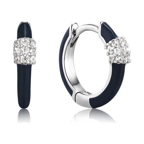 Orecchini Donna Ania Haie E031-01h-b Argento Puro 1 Cm - Foto 1