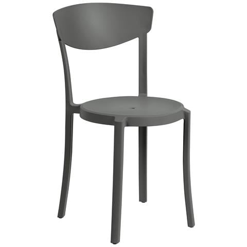 Set Di 8 Sedie Da Pranzo Grigio Scuro Vieste - Foto 2