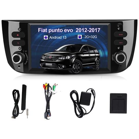 Autoradio Per Fiat Punto Evo (2012-2017) Bluetooth Car Radio (2+32gb) Carplay /android Auto Wifi Gps Fm Rds Comandi Al Volante - Foto 1