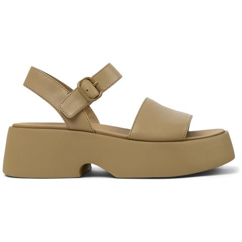 Camper Lasted Sandals Medium Brown Sandali Pelle Di Mucca Scarpe