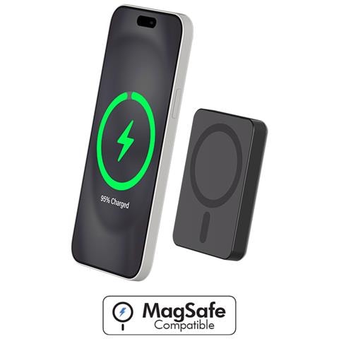 Powerbank Magsafe 5000mah Mini Formato 15w Usb-c, Nero - Foto 2