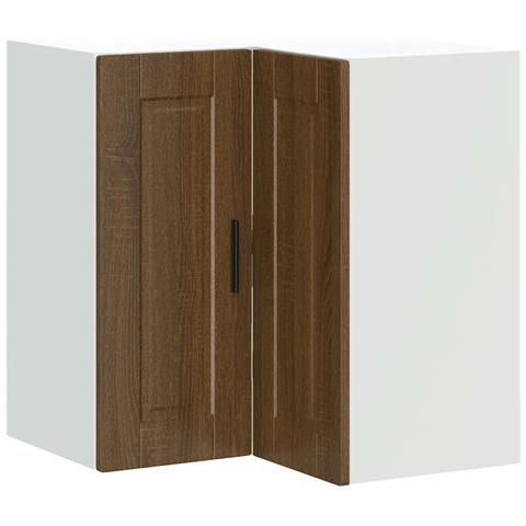 Pensile Da Cucina Ad Angolo Porto Rovere Marrone In Truciolato - Foto 2