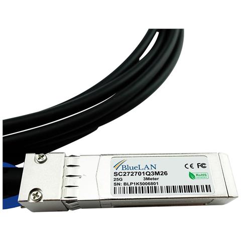 ET7302-DAC-0.5M-BL cavo InfiniBand e in fibra ottica 0,5 m SFP28 Corallo, Argento - Foto 5