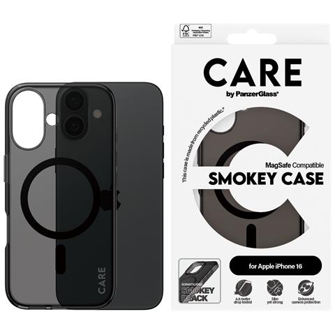 CARE by PG Smokey w. MagS iPhone16 6.1 custodia per cellulare Cover Trasparente - Foto 2