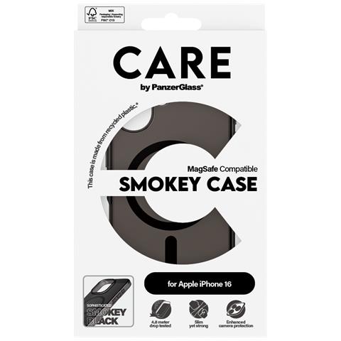CARE by PG Smokey w. MagS iPhone16 6.1 custodia per cellulare Cover Trasparente - Foto 4