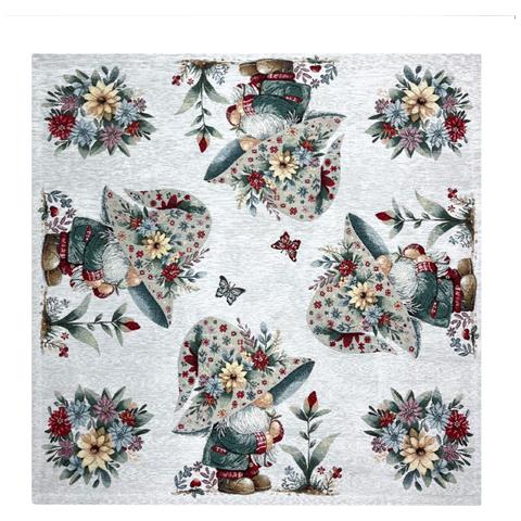 Tovaglia Pasqua Centrino Runner Tavola Fantasia Elfo Primavera Made Italy 90x90 Elfo Primavera - Foto 1