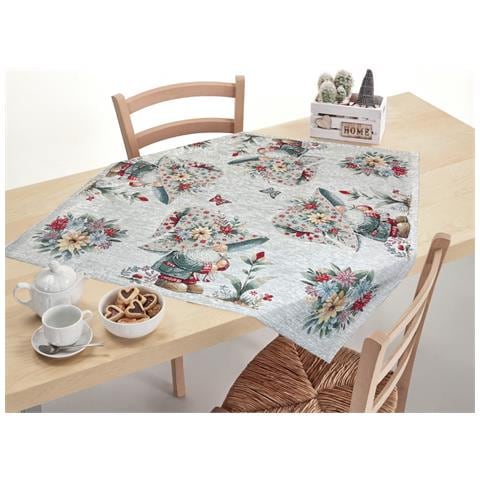 Tovaglia Pasqua Centrino Runner Tavola Fantasia Elfo Primavera Made Italy 90x90 Elfo Primavera - Foto 2