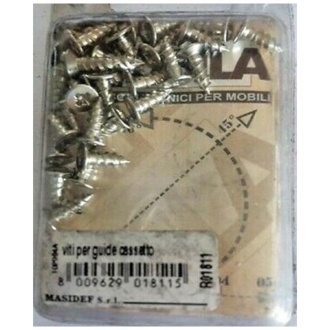 Mobilia - 32 Viti Per Fissaggio Guide Cassetti 3,5x12mm - Foto 1