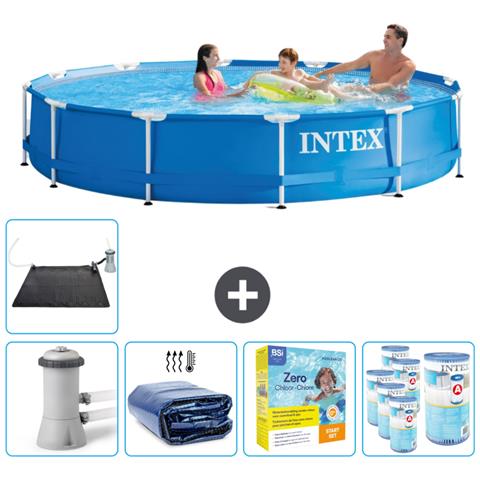 Piscina Fuori Terra - In Giro - 366x366x76 Cm - Blu - Include Accessori Coordinati Cb25 - Foto 1