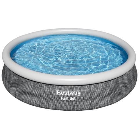 Piscina Fuori Terra - In Giro - 366x76 Cm - Grigio - Include Accessori Coordinati Cb50 - Foto 2