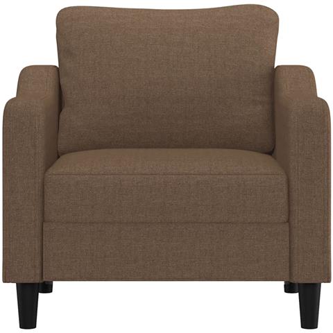 Lusso Casadino -  Poltrona Marrone 60 Cm In Tessuto - Foto 2