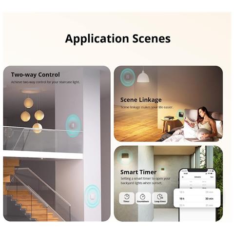 Zbminil2 Zigbee Switch Wireless (nessun Cavo Neutro Richiesto), Zigbee Smart Switch A 2 Vie - Foto 6