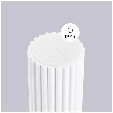 Lampada Da Soffitto Halo Bianca Ip44 Sl. 1708 - Moderno Lampada Da Soffitto Bianco 21x12x12 Cm - Foto 8