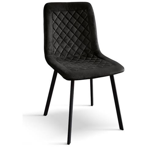 Aulena - Sedia Di Design Moderno In Velluto - Foto 1