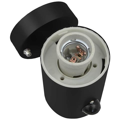 Lampade da esterno  con sensore 2 pezzi Acciaio inossidabile nero IP44 - Foto 9