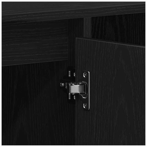 Mobile TV  Nero Rovere 100x35x55 cm Legno ingegnerizzato - Foto 9