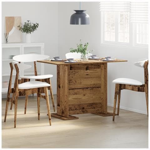 Tavolo da pranzo  in legno antico 110x60x75 cm in legno ingegnerizzato - Foto 2