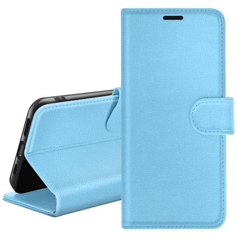 Custodia A Portafoglio Per Xiaomi Redmi Note 14 4g Con Supporto E Linguetta, Azzurro - Foto 1
