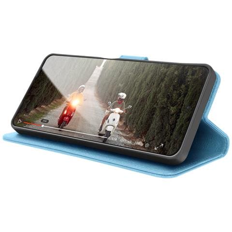 Custodia A Portafoglio Per Xiaomi Redmi Note 14 4g Con Supporto E Linguetta, Azzurro - Foto 5
