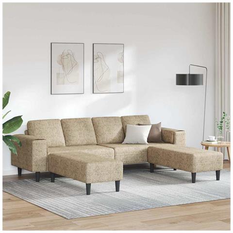 Set di divani 3 pcs Grigio chiaro Pelle scamosciata sintetica - Foto 2