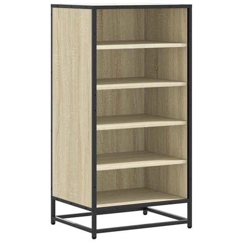 Scarpiera Rovere Sonoma 48x38x97,5 cm in Legno Multistrato - Foto 1