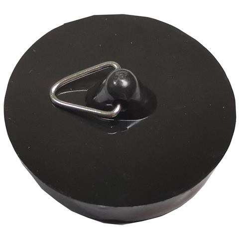 Tappo Per Lavello In Plastica Nera Con Fibbia Triangolare - Tappo Di Scarico Universale - Foto 1