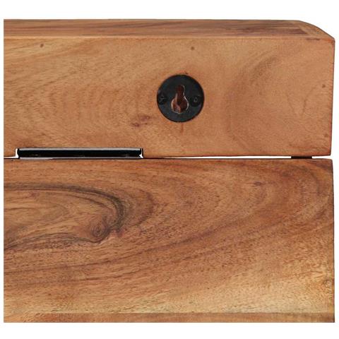 Appendiabiti Marrone 73 x 19 x 23 cm Legno massello di acacia - Foto 9